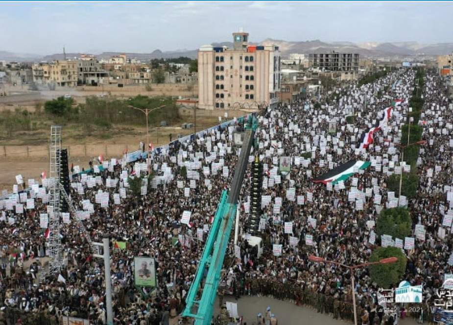 تصویری ناب از راهپیمایی روز قدس در یمن
