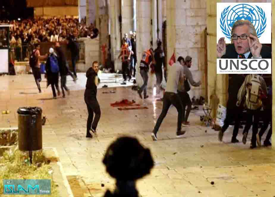 قدس شریف میں تناؤ کے اضافے پر اقوام متحدہ کے خصوصی نمائندے کا اظہار تشویش