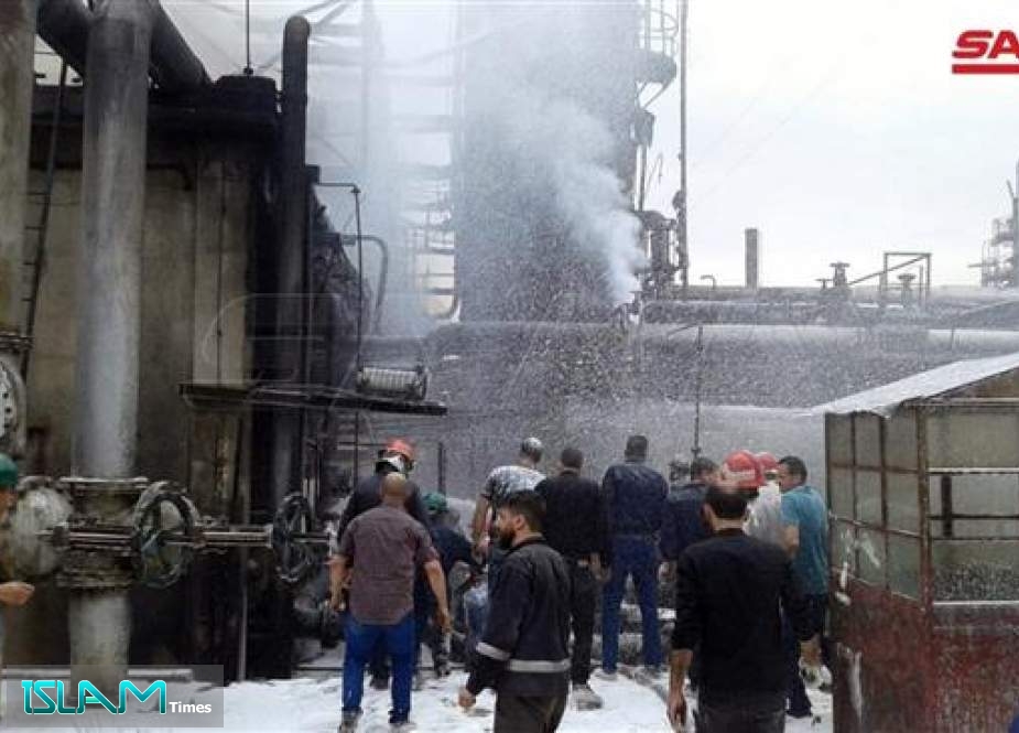 Fire Breaks out at Distillation Unit in Syria’s Homs Refinery