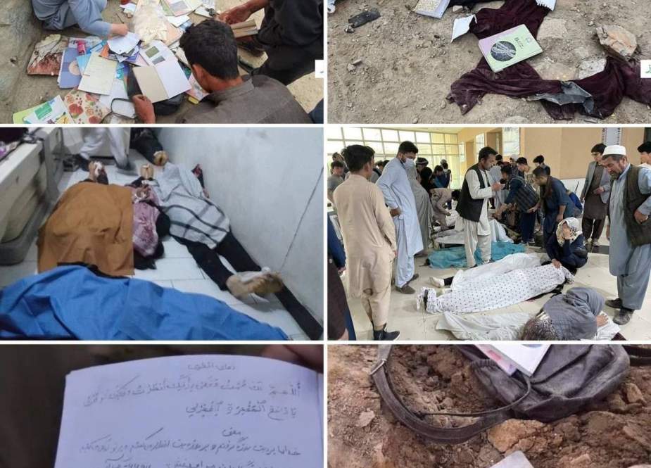 داعش با چراغ سبز آمریکا دانش‌آموزان افغان را به خاک و خون کشید