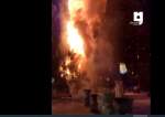 بالفيديو..جنود الاحتلال يشعلون حريقا متعمدًا في المسجد الأقصى