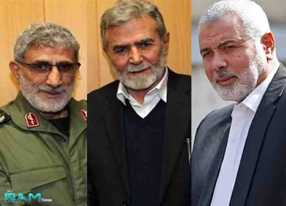جنرل قاآنی کا فلسطینی مزاحمتی رہنماؤں کیساتھ ٹیلیفونک رابطہ، تازہ ترین صورتحال پر تبادلہ خیال