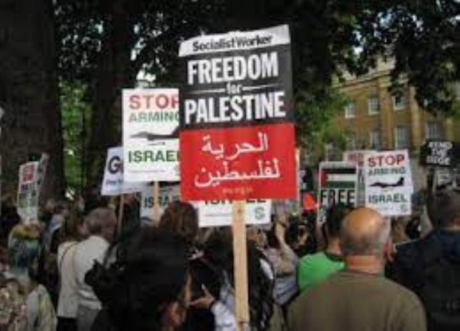 فلسطین پر اسرائیلی حملے کے خلاف برسلز میں عوام کا بڑا مظاہرہ