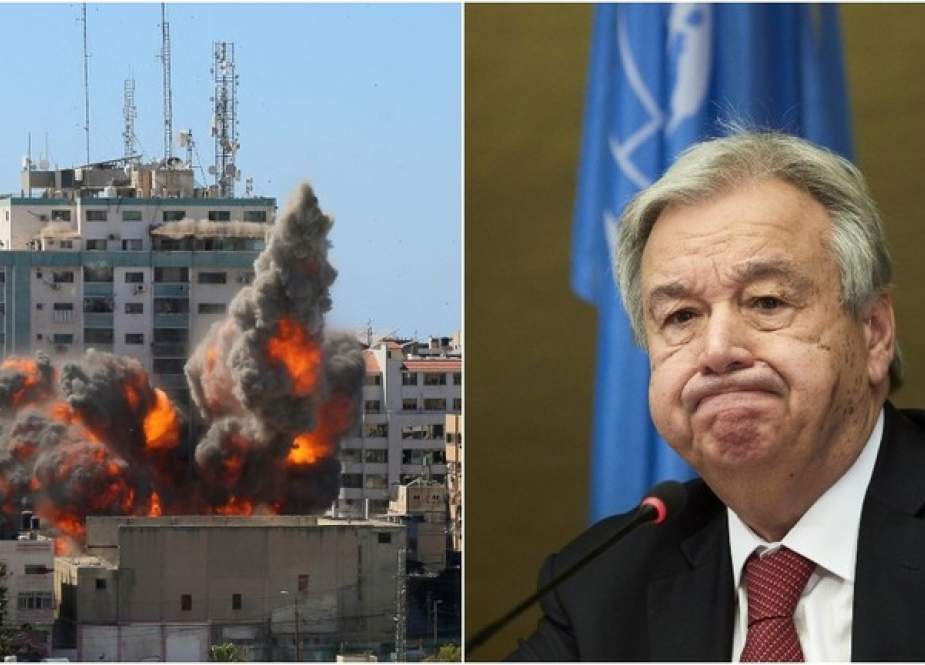 Antonio Guterres - UN Secretary-General,  Israeli missile strikes in Gaza City