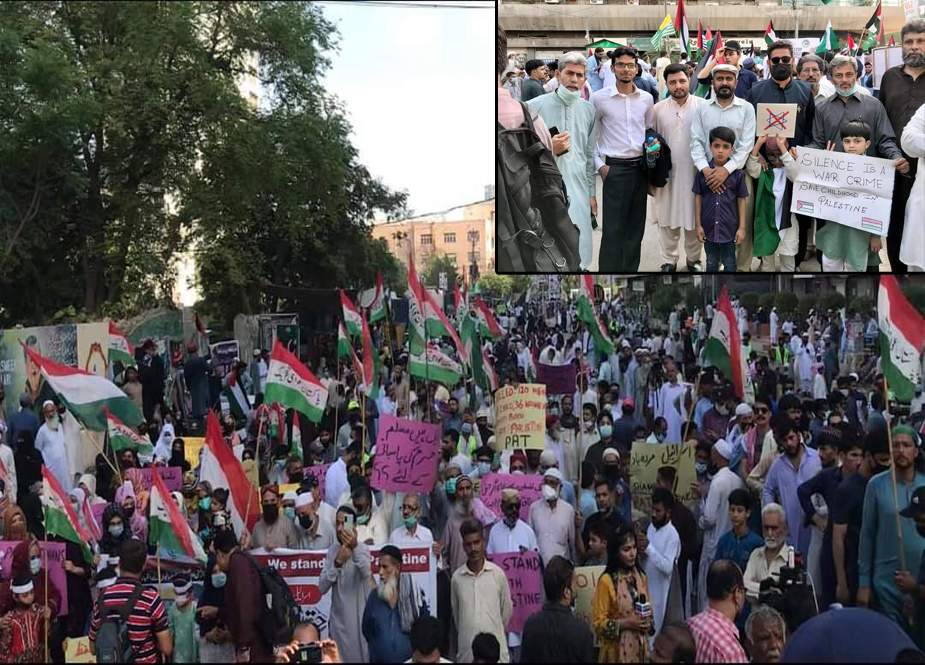 پاکستان عوامی تحریک کے تحت کراچی سمیت ملک بھر میں یکجہتی فلسطین ریلیوں کا انعقاد