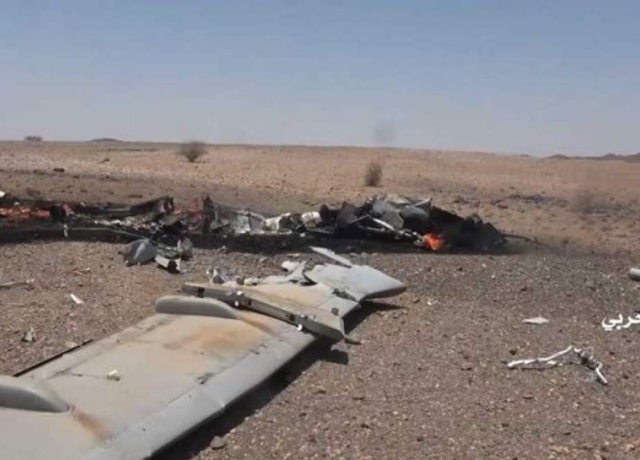 جارح سعودی فوجی اتحاد کا پیشرفتہ ڈرون طیارہ یمنی میزائل کا شکار