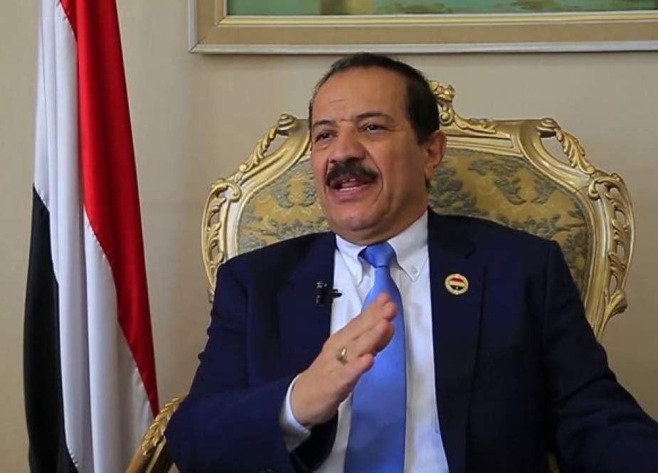 Hisham Sharaf, foreign minister in Sanaa government.jpg