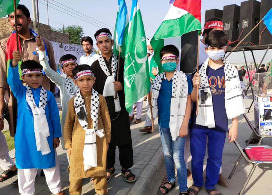 پشاور، جماعت اسلامی کے لبیک القدس مارچ میں بچوں کی شرکت