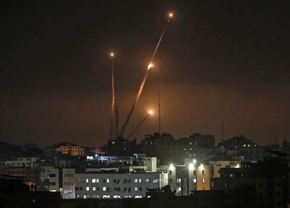 Rockets fired from Gaza into Israel.jpg