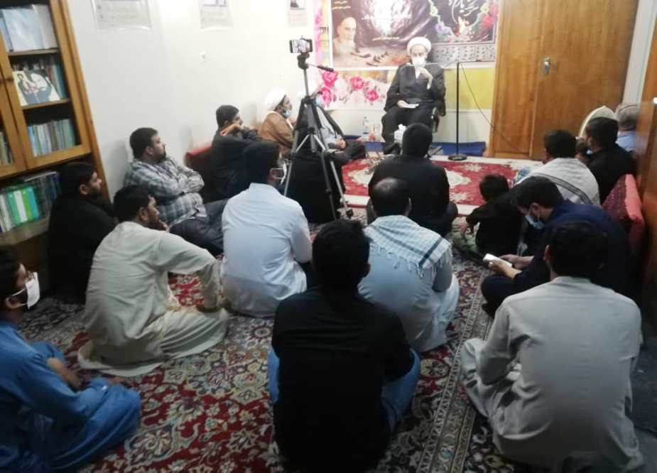 مجلس وحدت مسلمین شعبہ مشہد مقدس کے زیراہتمام موسسہ شہید عارف حسینی میں مجلس عزا کا اہتمام
