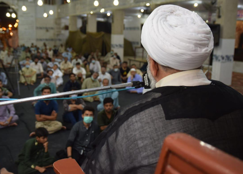 کراچی، بانی انقلاب اسلامی حضرت امام خمینیؒ کی 32ویں برسی کی مناسبت سے مرکزی امام بارگاہ جعفرطیار سوسائٹی میں اجتماع