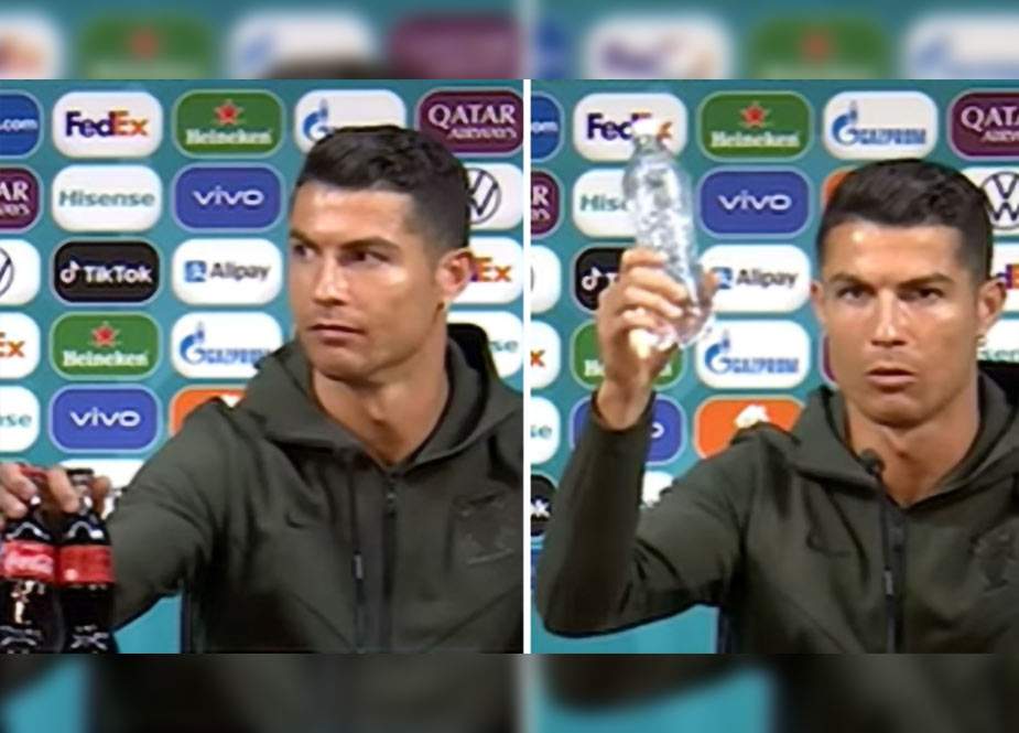 Ronaldo “Coca-Cola”dan imtinaya və su içməyə çağırdı