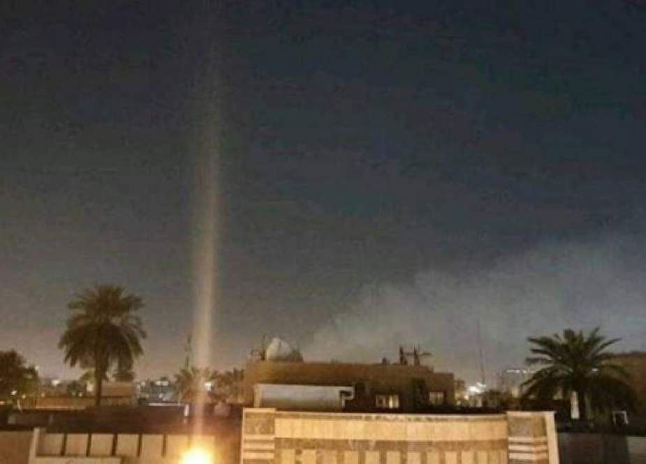 بغداد، امریکی سفارتخانے کے "فوجی اڈے" پر ڈرون و راکٹ حملے