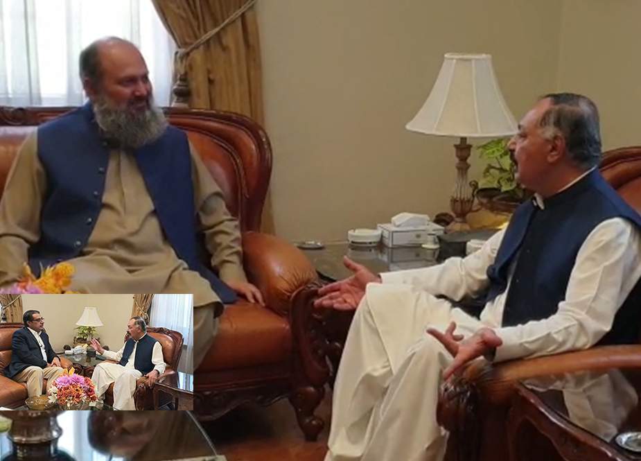 گورنر بلوچستان کی وزیراعلیٰ اور چیف سیکرٹری سے الوداعی ملاقاتیں
