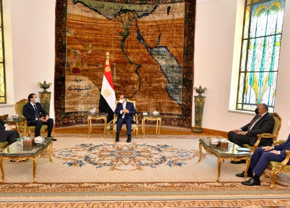 Abdel Fattah Al-Sisi, President of Egypt received Prime Minister-designate Saad Hariri.jpg