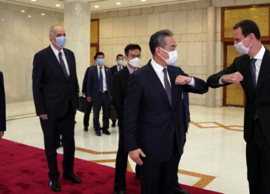 Syrian President Bashar Assad received Chinese Foreign Minister, Wang Yi.jpg