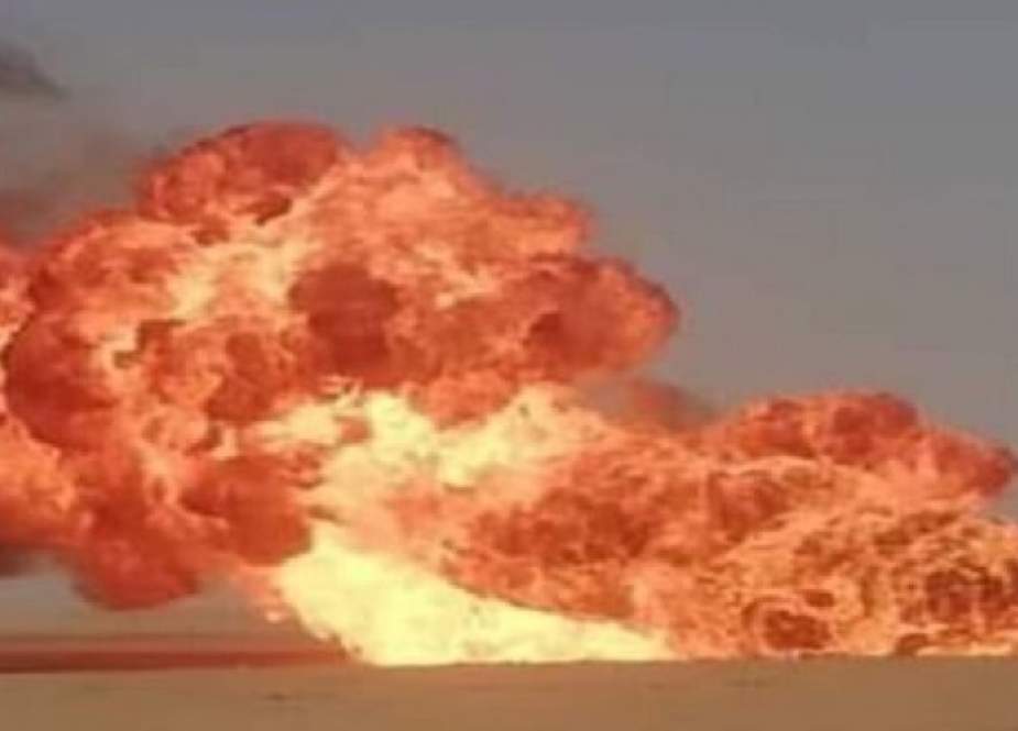 تفجير خط غاز الجبسة ـ الريان الذي ينقل الغاز من الحسكة الى ريف حمص