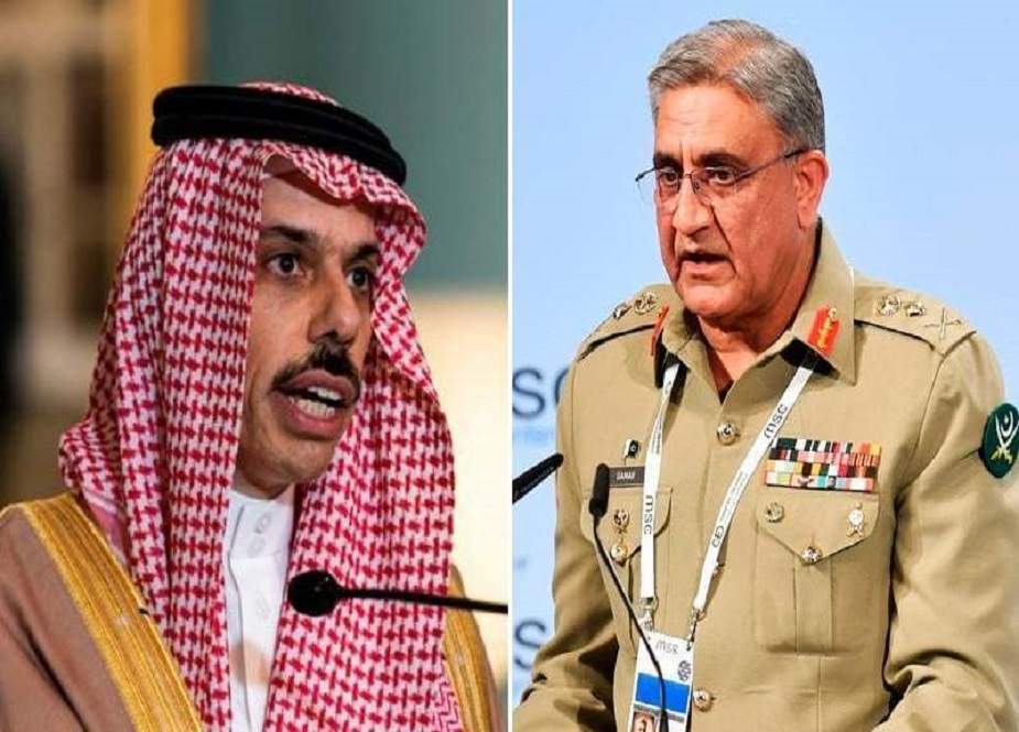 سعودی وزیر خارجہ کی آرمی چیف سے ملاقات، پاکستان کو غیر متزلزل حمایت کی یقین دہانی