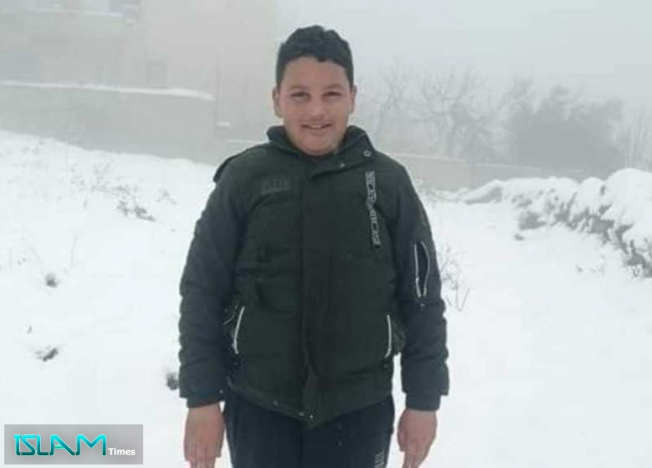 New Palestinian Boy Martyred by “Israel” in West Bank