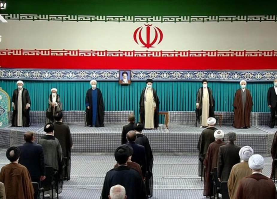حسینیہ امام خمینی (رہ) میں ایران کے نئے صدر کی تقرری کی تقریب کا آغاز