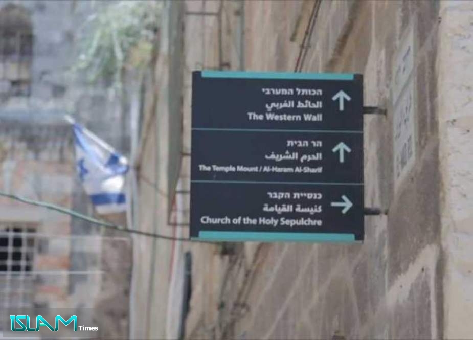 ‘Israeli’ Occupation Changes the Original Names of Streets in Al-Quds Old City