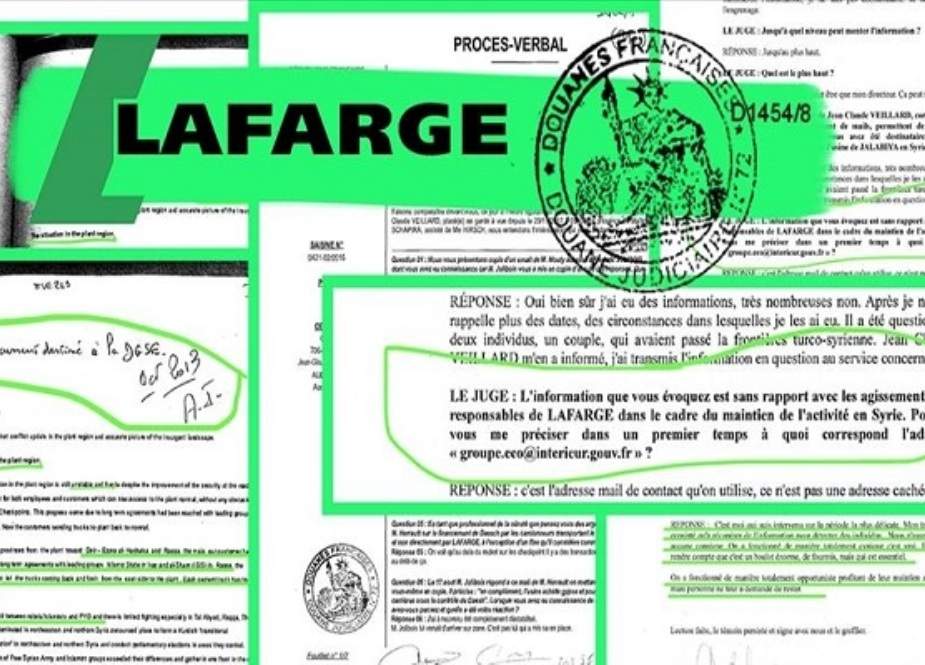 فرانسیسی سیمنٹ فیکٹری کیجانب سے داعش کو بھتہ دینے کا انکشاف