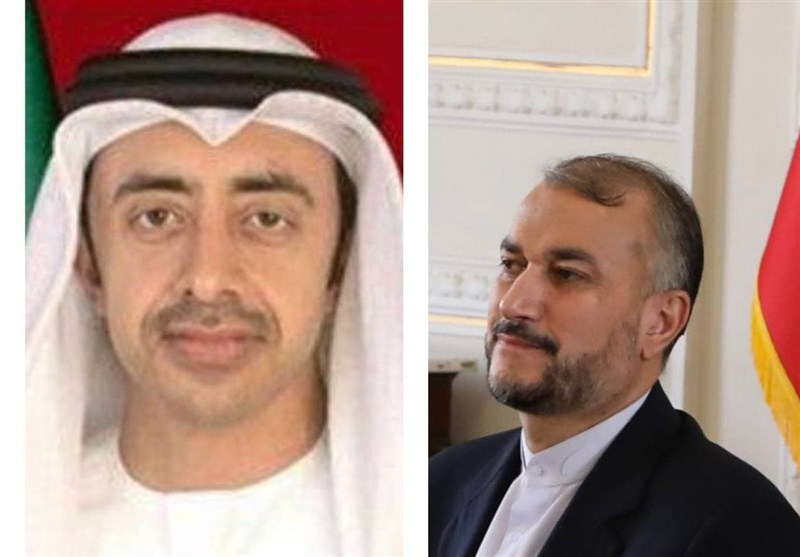 Iranian FM, UAE Counterpart Discuss Bilateral Ties, Regional Developments