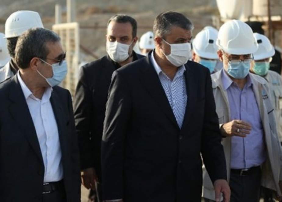 رئيس منظمة الطاقة الذرية الايرانية يتفقد محطة بوشهر النووية