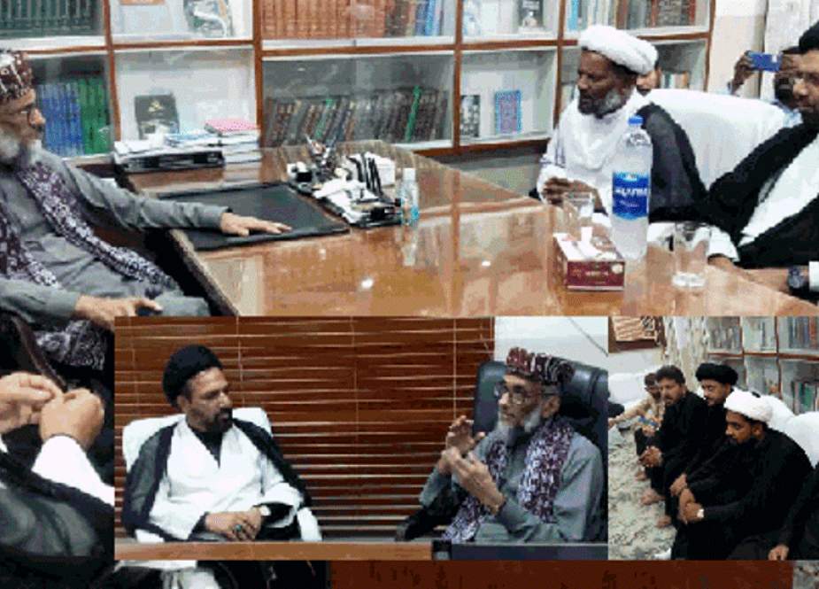 شیعہ علما کونسل کے وفد کی ملی یکجہتی کونسل کے سربراہ صاحبزادہ ابوالخیر محمد زبیر سے  ملاقات