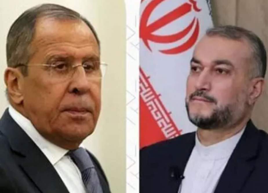Hussein Amir-Abdollahian, Iranian Foreign Minister with Russian counterpart Sergei Lavrov.png