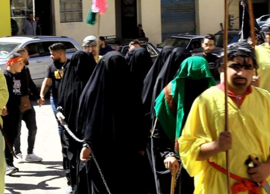لبنان: مسيرة حسينية في بلدة النبي شيت احياء لمناسبة أربعينية سيد الشهداء