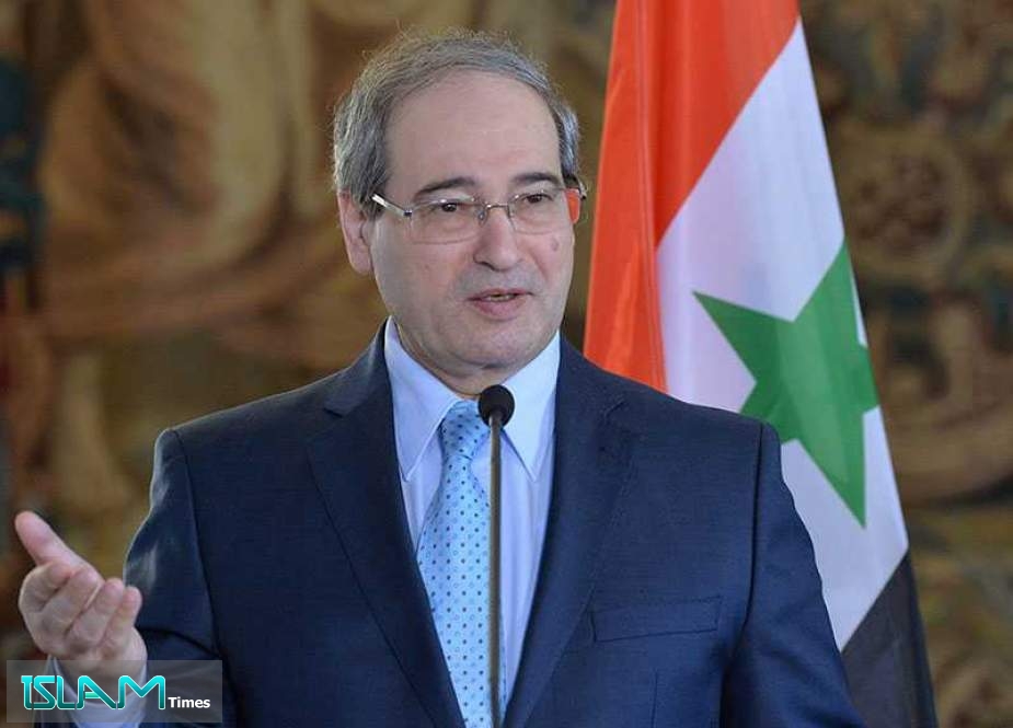 Syria neither Fears ‘Israel’ nor Those behind It: FM Mikdad