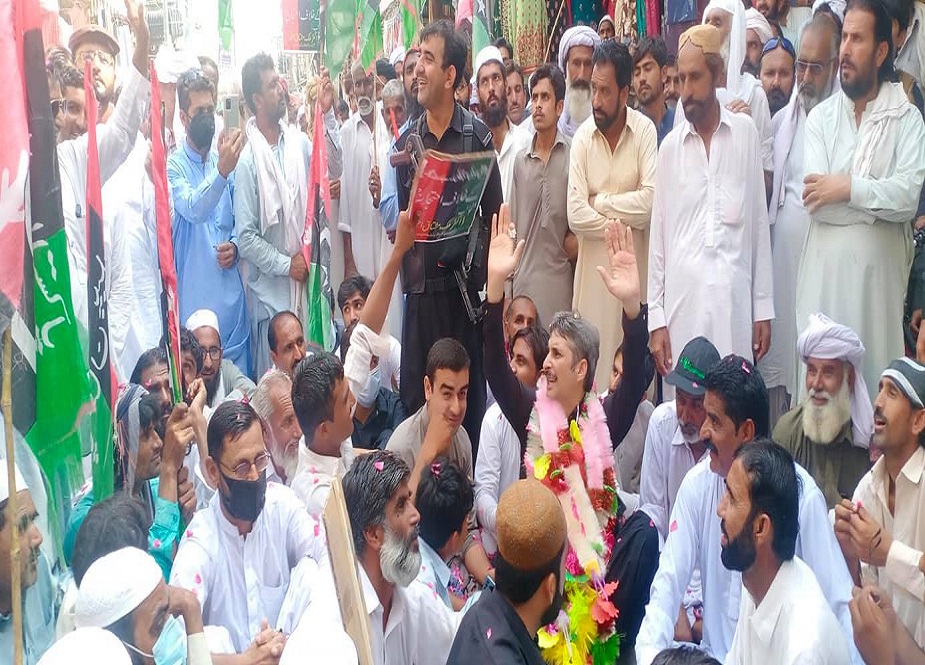 ڈی آئی خان، پی پی پی کے حکومت مخالف احتجاجی مظاہرے کے مناظر