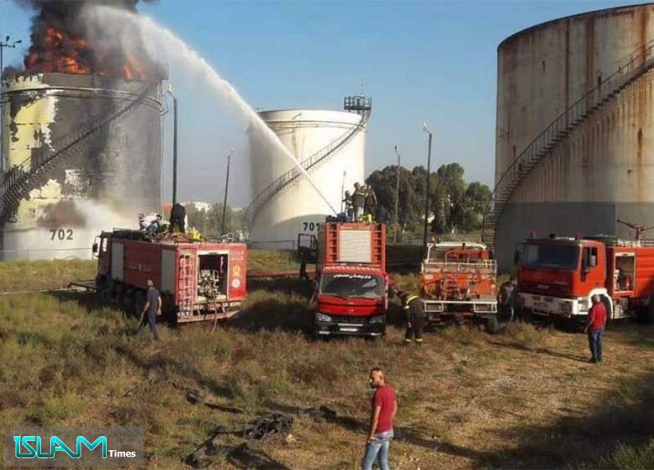 Fire Breaks Out At Zahrani Oil Facility in South Lebanon