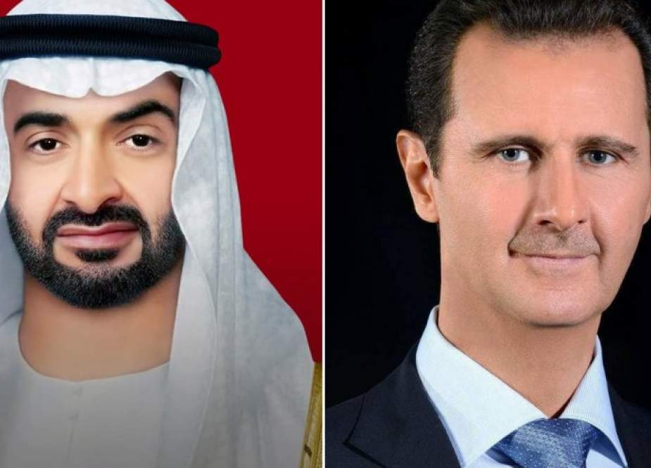 الرئيس الأسد يجري اتصالا مع ولي عهد أبوظبي محمد بن زايد