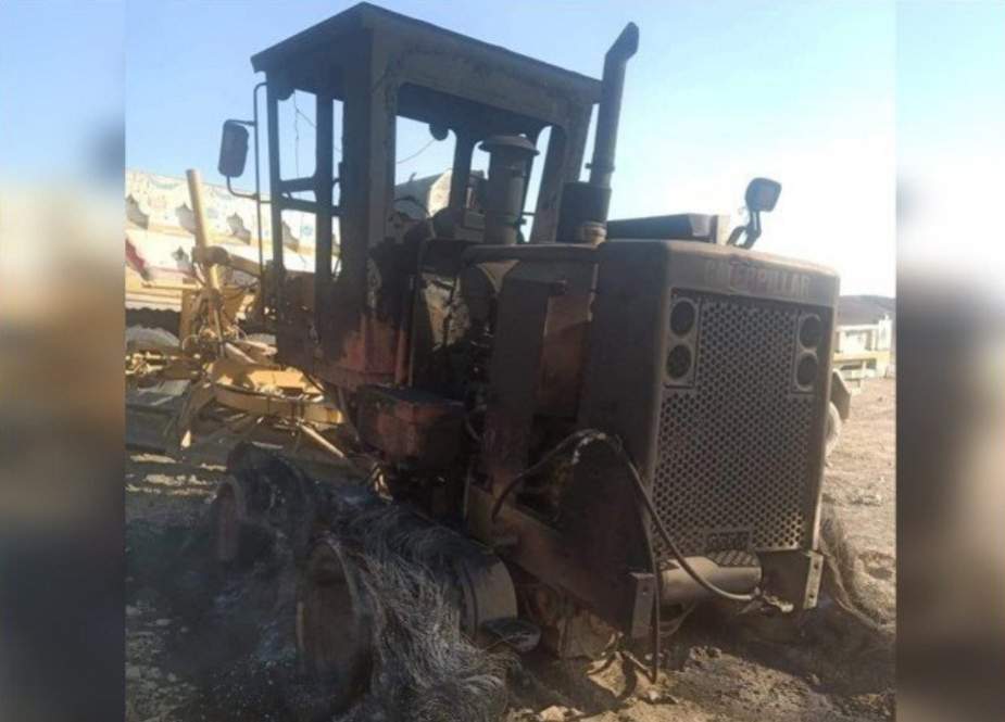 شمالی وزیرستان، نامعلوم ملزمان نے سی پیک روڈ کے کنٹریکٹر کی قیمتی مشینری جلا دی