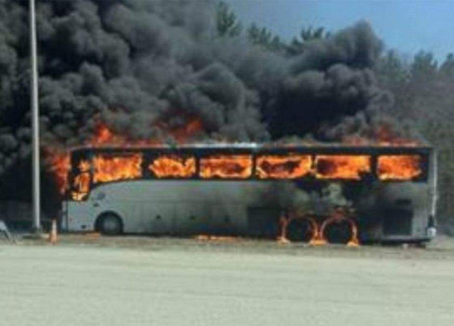 بلغاریہ، بس میں آگ لگنے سے 45 افراد ہلاک