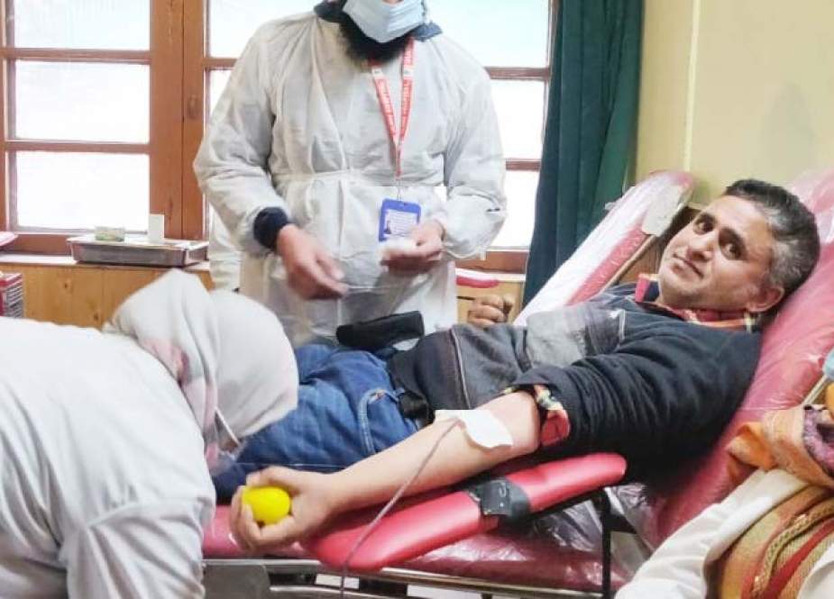سرینگر، ایوان صحافت کشمیر میں عطیہ خون کا کیمپ