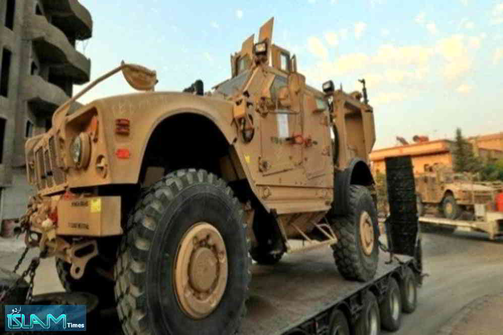 100 ٹریلوں پر مشتمل امریکی فوج کا لاجسٹک قافلہ غیرقانونی طور پر عراق سے شام میں داخل
