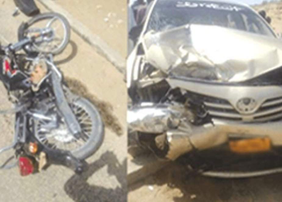کراچی گاڑی اور موٹرسائیکل میں تصادم، 3 افراد جاں بحق