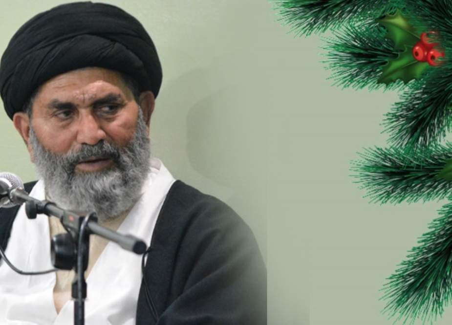 کرسمس کے تہوار پر تمام مسیحی برادری کو مبارکباد پیش کرتے ہیں، علامہ ساجد نقوی