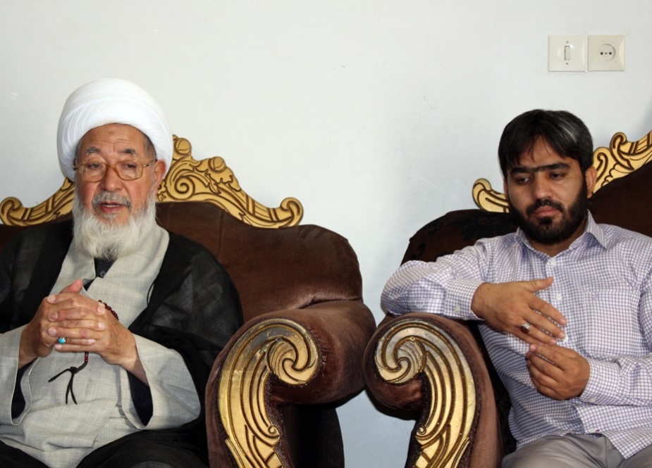 میڈیا نمائندگان کی امام جمعہ اسکردو بلتستان شیخ حسن جعفری سے قم میں ملاقات