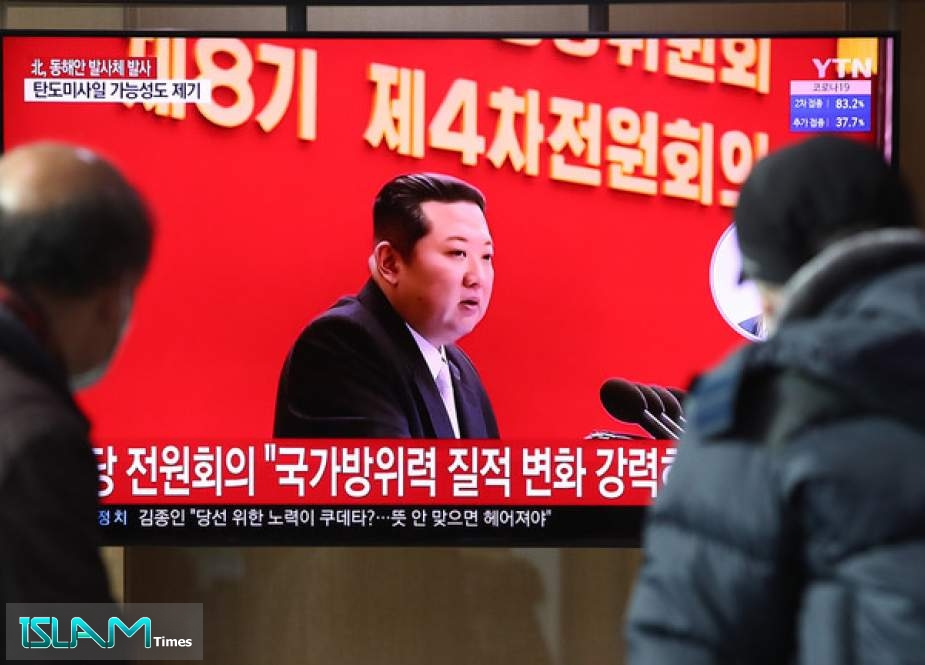North Korean leader Kim Jong-un is shown on TV in Seoul, South Korea.
