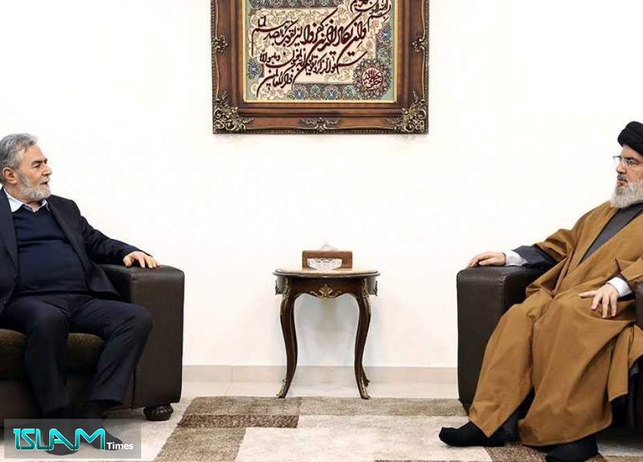 Sayyed Nasrallah Receives Islamic Jihad SG Ziad Nakhala