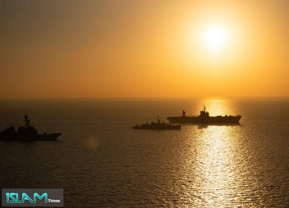 File photo: US Navy ships USS Mount Whitney and USS Porter, and the Bulgarian frigate Gordi in the Black Sea, November 4, 2021.