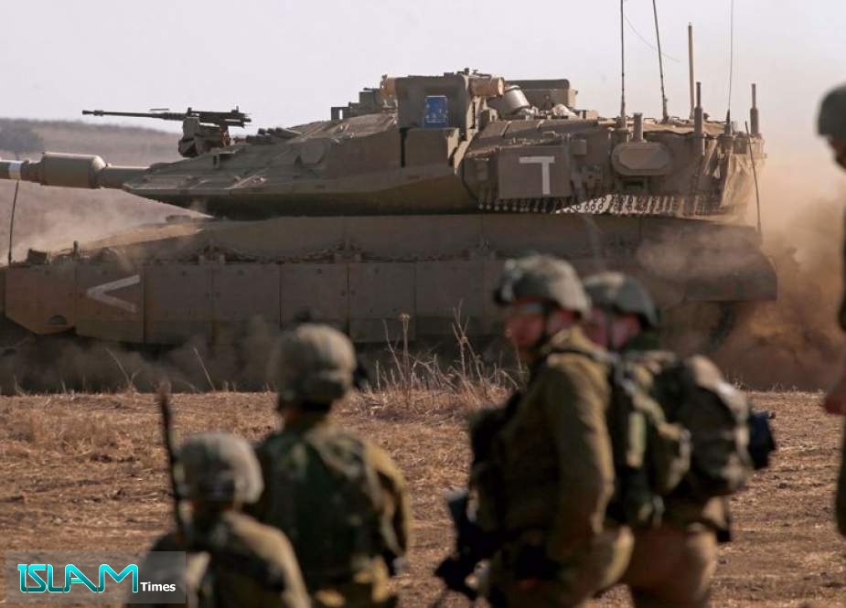 Israeli forces partaking in a drill in the occupied Palestinian territories