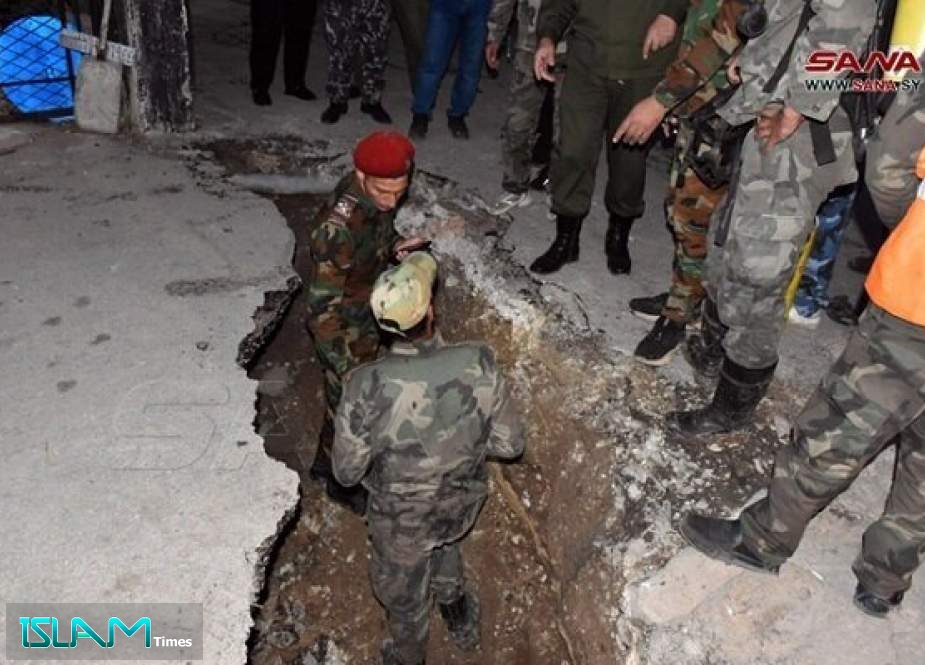 Tunnel Belonging to ISIL Remnants Uncovered in Aleppo