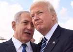 Former Israeli prime minister Benjamin Netanyahu (L) and ex-US president Donald Trump