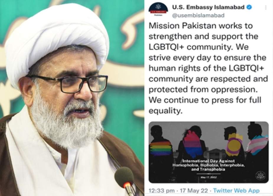 تمام مذہبی جماعتیں ہم جنس پرستی کے فروغ کی امریکی کوشش کیخلاف بھرپور آواز بلند کریں، علامہ ناصر عباس