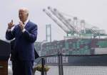 Joe Biden speaks on inflation and supply chain issues at the Port of Los Angeles, California, June 10, 2022